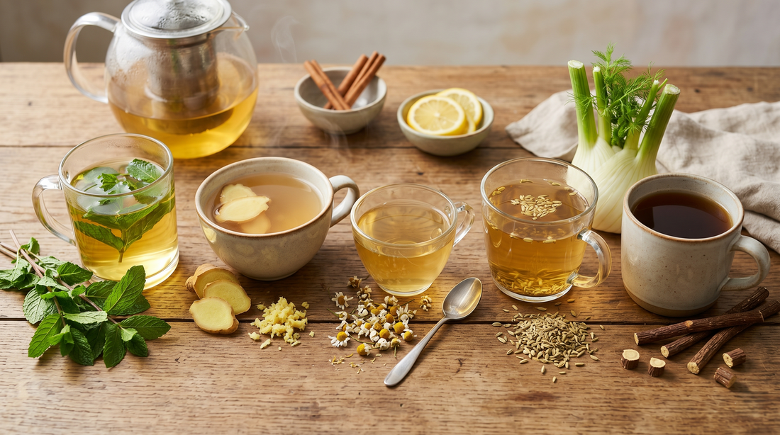 5 Natural Herbal Drinks for Digestive Health