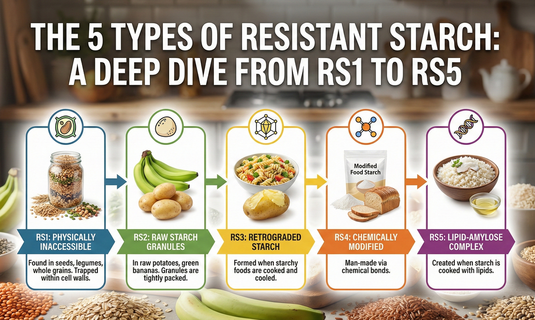 The 5 Types of Resistant Starch: A Deep Dive from RS1 to RS5