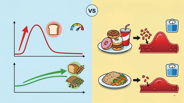 Glycemic Index vs. Glycemic Load: Explaining why the amount of food you eat matters as much as the type.